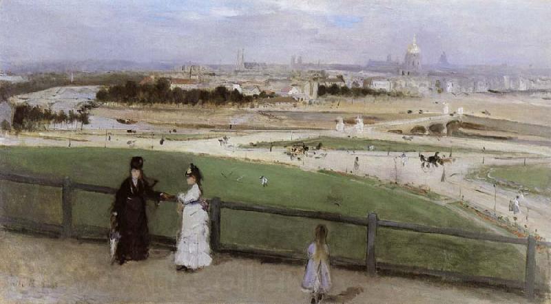 Berthe Morisot Face on Paris from Trocadero Germany oil painting art